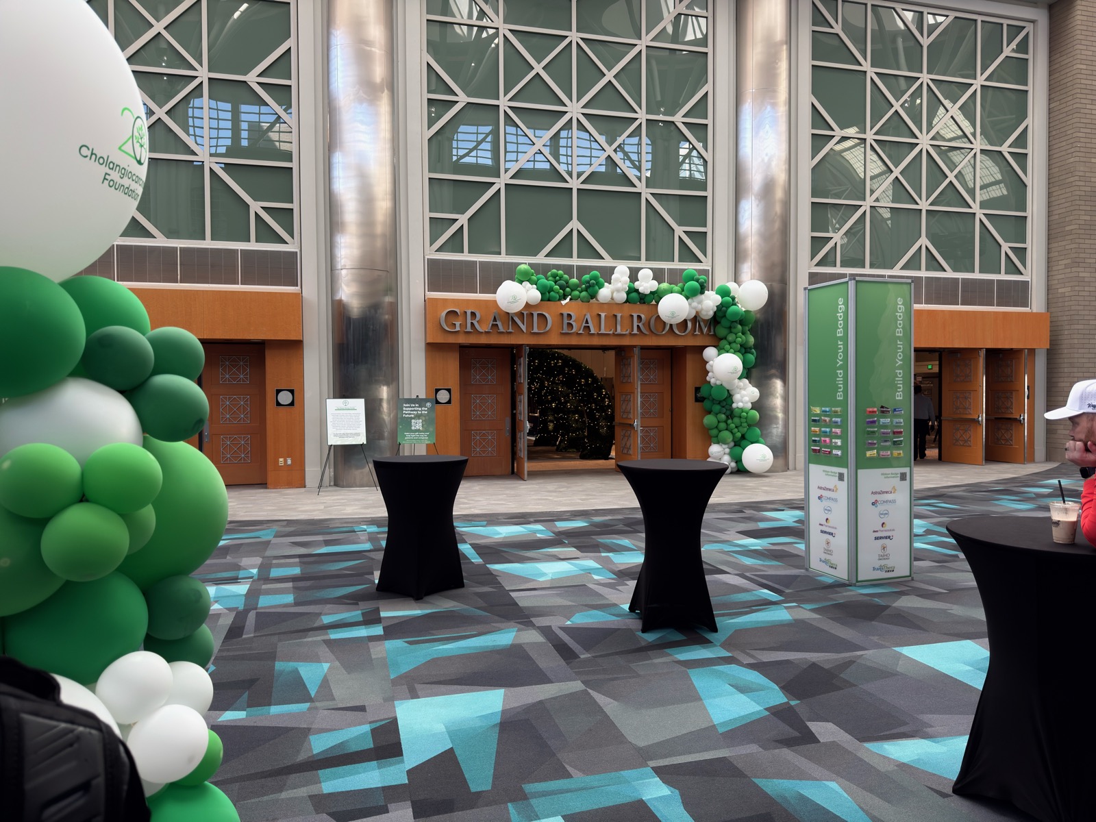The Grand Ballroom entrance at the Cholangiocarcinoma Foundation 2026 Annual Conference.